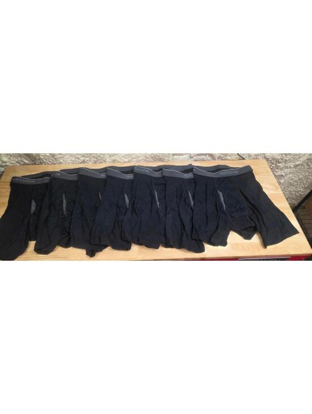 FRUIT OF THE LOOM MEN’S COOLZONE BOXER BRIEFS 7‑PACK BLACK SIZE SMALL